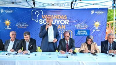 Malatya Büyükşehir Belediye Başkanı Er, Çarmuzu Mahallesi’nde düzenlenen “Vatandaş Soruyor,
