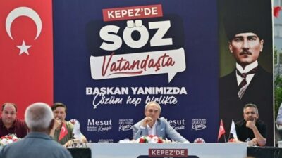 Kepez Belediye Başkanı Mesut Kocagöz, “Söz Vatandaşta” buluşmaları kapsamında bazı
