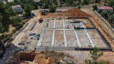 Bodrum Belediyesine ait 1.743 metrekarelik alanda yürütülen proje kapsamında, çelik