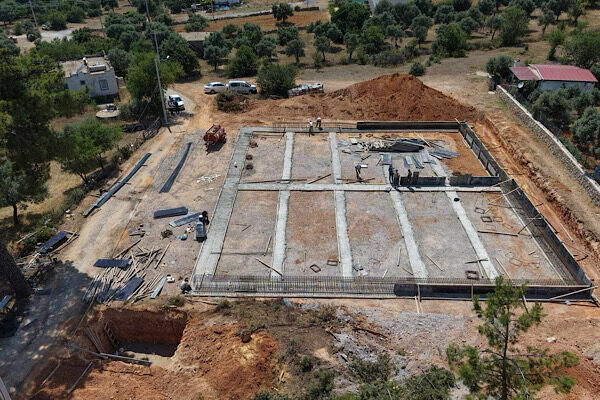 Bodrum Belediyesine ait 1.743 metrekarelik alanda yürütülen proje kapsamında, çelik