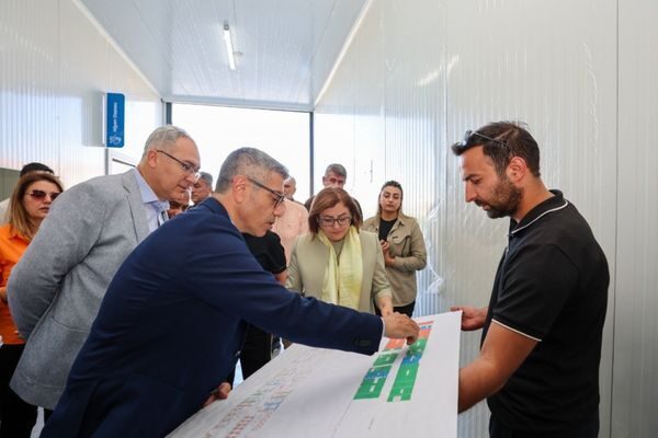 Gaziantep Büyükşehir Belediye Başkanı Fatma Şahin, yapımı sona yaklaşan modern