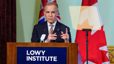 Kanada Başbakanı Mark Carney, İrlanda Başbakanı Micheal Martin ile bir