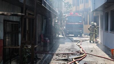 Bursa Büyükşehir Belediyesi İtfaiye Dairesi Başkanlığı ekipleri, sabah saatlerinde gelen