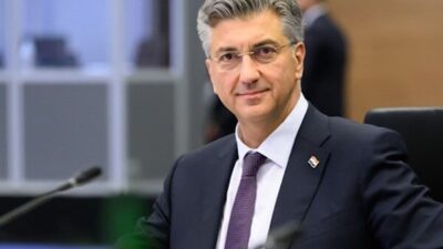 Hırvatistan Başbakanı Andrej Plenkovic, toplantıda, Hırvat Demokrat Birliği gündemindeki konular