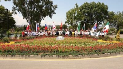 36. Uluslararası Samsun Halk Oyunları Festivali kapsamında Samsun’a gelen 12