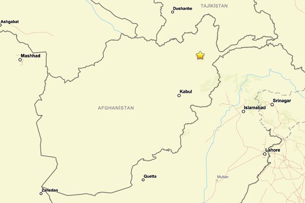 Amerika Birleşik Devletleri Jeoloji Araştırmaları Kurumu’nun (USGS) verilerine göre,Afganistan Jurm’un