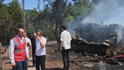 Konyaaltı Belediye Başkanı Cem Kotan, Doyran Mahallesi Sakızalanı Mevkii’nde çıkan