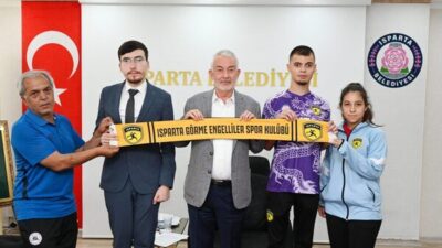 Isparta Görme Engelliler Kulübü Başkan Vekili Alperen Aydemir, milli sporcu