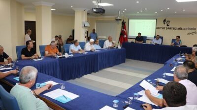 Kaş Belediye Meclisi’nin temmuz ayı olağan toplantısı, Belediye Başkanı Erol
