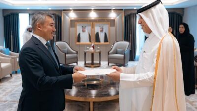 Katar Devleti Dışişleri Bakanlığı, Kazakistan’ın Doha Büyükelçisi Batyrshayev’in güven mektubu