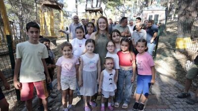 Konak Belediyesi’nin Çınartepe Aydın Erten Rekreasyon Alanı’nda bulunan Macera Parkı,