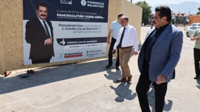 Pamukkale Belediyesi, ilçede yapılacak ikinci gündüz çocuk bakımevi için temel