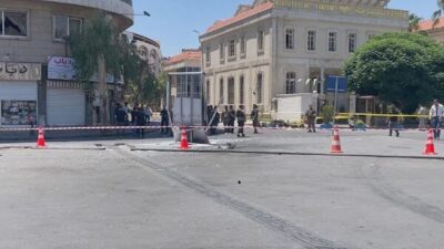 CCTV’nin aktardığı bilgilere göre, Fransa Cumhurbaşkanı Emmanuel Macron’un Şam ziyaretinde