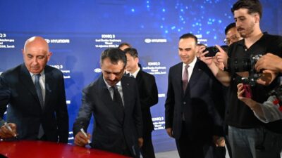 Hyundai Motor Avrupa’nın yeni modeli IONIQ 3’ün Seri Üretim Başlangıç Töreni,