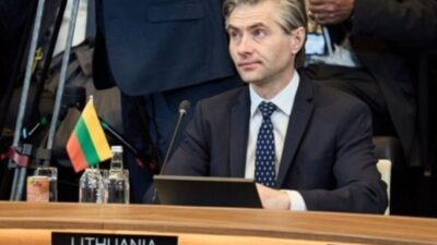 Litvanya Dışişleri Bakanı Kestutis Budrys, Rusya’nın saldırılarında Kiev Büyükelçiliği’nin hasar
