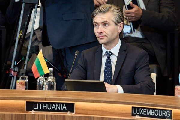 Litvanya Dışişleri Bakanı Kestutis Budrys, Moldova Dışişleri Bakanı Mihai Popsoi