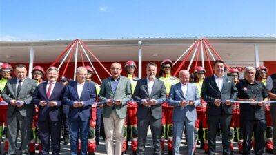 Küçükbalıklı İtfaiye İstasyonu’nda düzenlenen törende, Arama Kurtarma Eğitim Hizmet Binası’nın