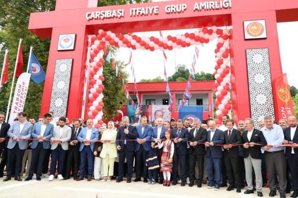 Trabzon’un Çarşıbaşı ilçesinde yapımı tamamlanan İtfaiye Grup Amirliği hizmet binasının