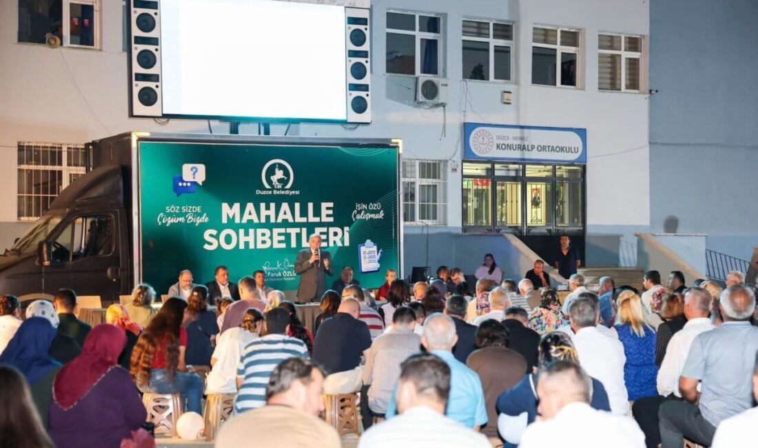 Düzce Belediye Başkanı Dr. Faruk Özlü, Mahalle Sohbetleri kapsamında Konuralp