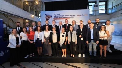 İBB’nin Saraçhane’deki Başkanlık Binası’nda düzenlenen törende protokole İBB Başkan Vekili