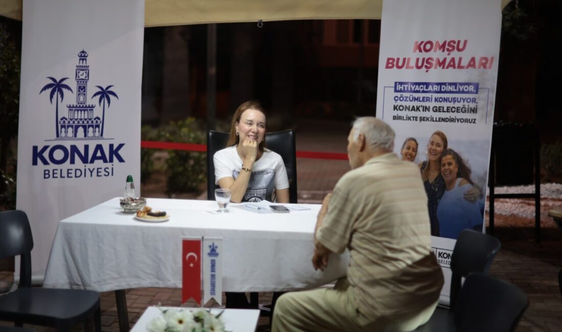 Konak Belediye Başkanı Nilüfer Çınarlı Mutlu’nun, vatandaşların taleplerini doğrudan dinlemek