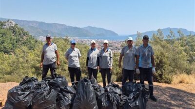 Marmaris Belediyesi Temizlik İşleri Müdürlüğü ekipleri, Armutalan Tepesi ile Datça