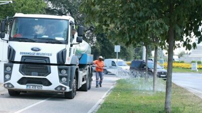 Osmangazi Belediyesi, yaz aylarında artan sıcaklıklar nedeniyle yeşil alanların korunması
