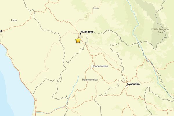 Amerika Birleşik Devletleri Jeoloji Araştırmaları Kurumu’nun (USGS) verilerine göre, Peru’da