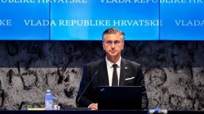 Plenkovic, Metkovic’te Dubrovnik-Neretva Bölgesi Valisi Blaz Pezo, Metkovic Belediye Başkanı