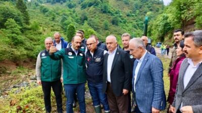 Giresun Valisi Mustafa Koç, kuvvetli yağışların ardından sel ve taşkınlardan