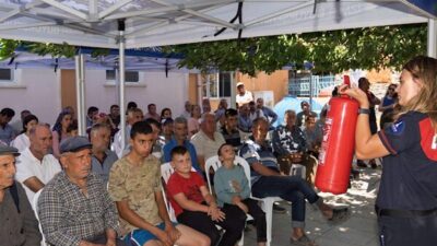 İzmir Büyükşehir Belediyesi’nin orman alanlarına yakın mahallelerde yangın riskini azaltmak